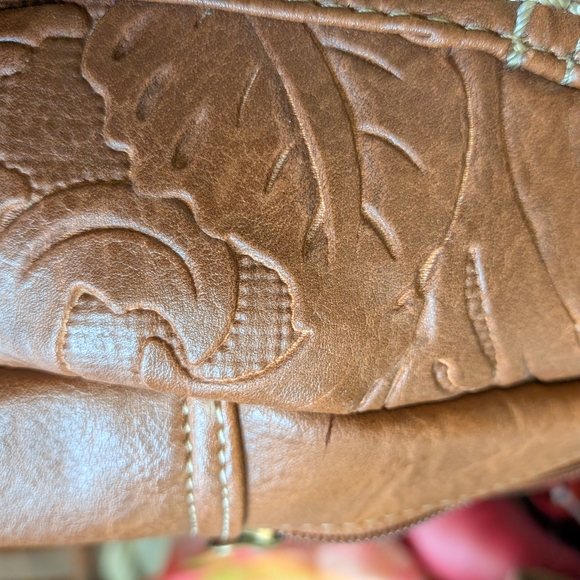 B.O.C. Brown Leather Backpack - Picture 10 of 10